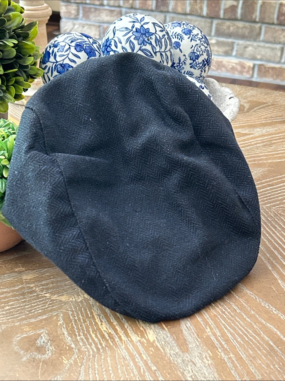 Boys News Boy Navy Blue Cap Cabbie Hat Large